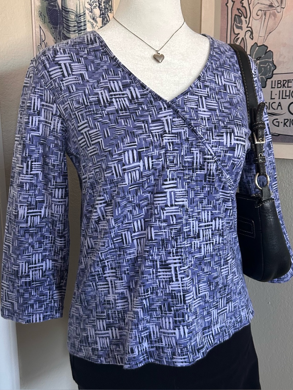 Ruby Rd Petite Y2K Purple Long Sleeve Top